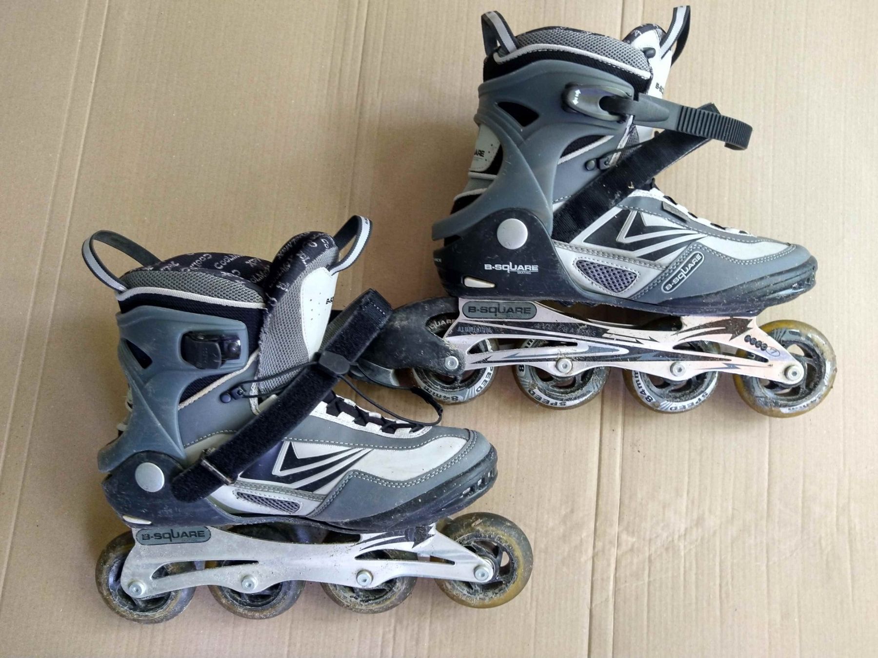 Patins à roul. & inline: InLine Rollschuhe B-Square Gr. 43, Bremsgummi OK – D'occasion à Hemishofen par Roefix94 2
