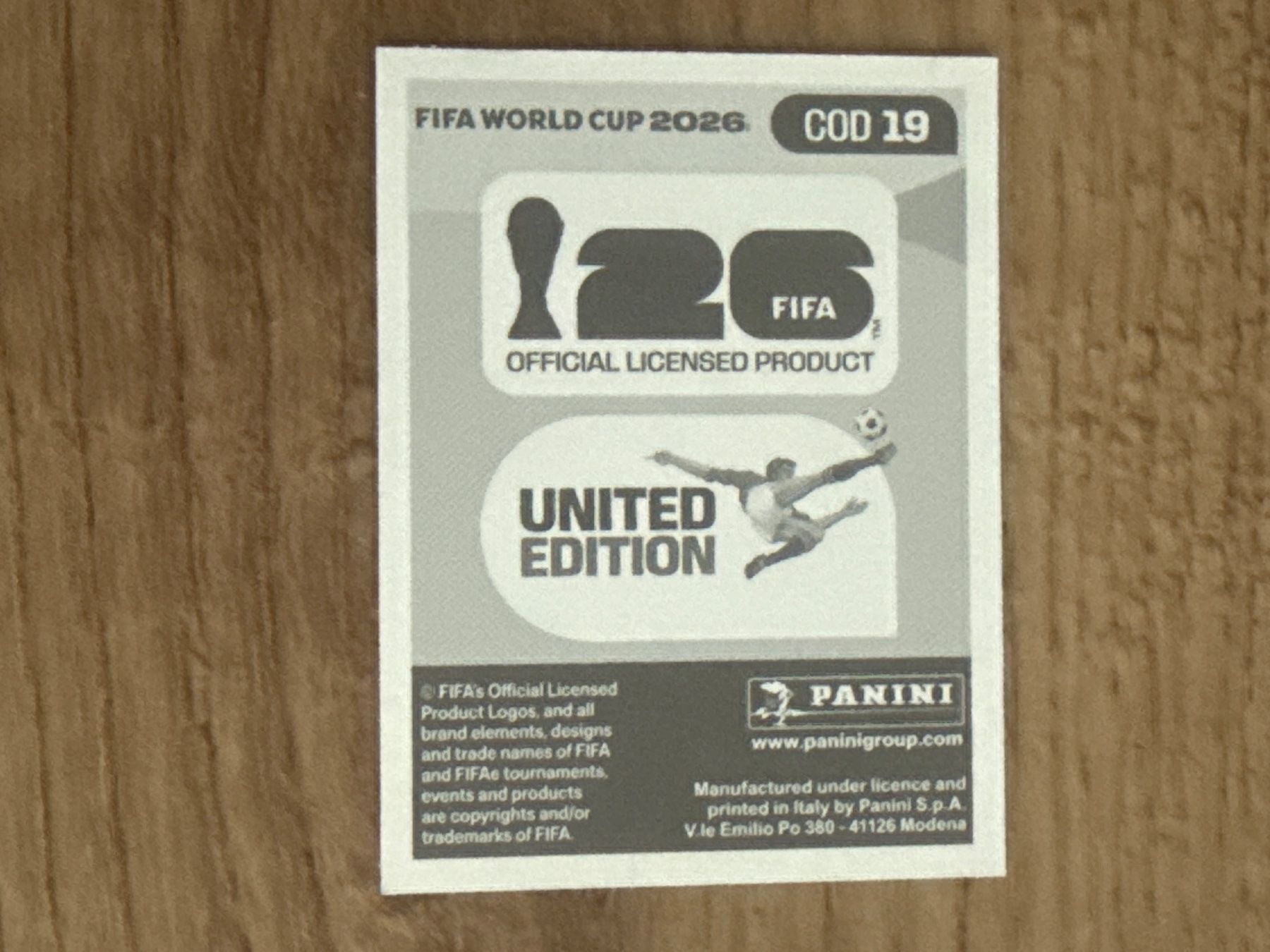 Panini Carte collezionabili: Panini FIFA World Cup 2026 Sticker Cédric Bakambu COD 19 – Usato da Glattbrugg venduto da Schweigmatt 1