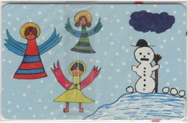 Weihnachten/Neujahr - volle Telefonkarte von LUXEMBURG