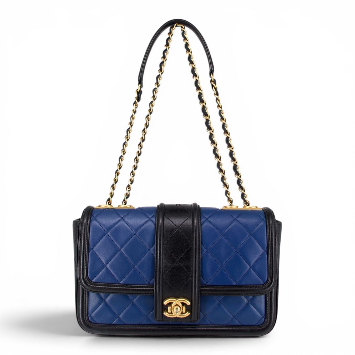 Chanel Borse da donna: Chanel Tasche schwarz/blau – Usato da Binningen venduto da Designerlabels