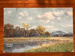 Postkarte Chocolat Cailler Künstler Karte 1923 Litho (P479)