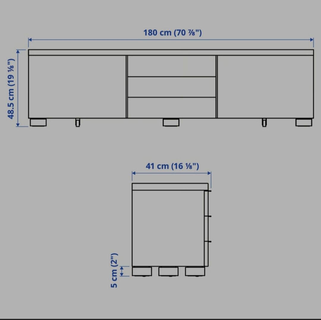 Ikea Mobili TV: Ikea 'BESTÅ BURS' TV-Möbel – Usato da Utzenstorf venduto da noe_2klh 5