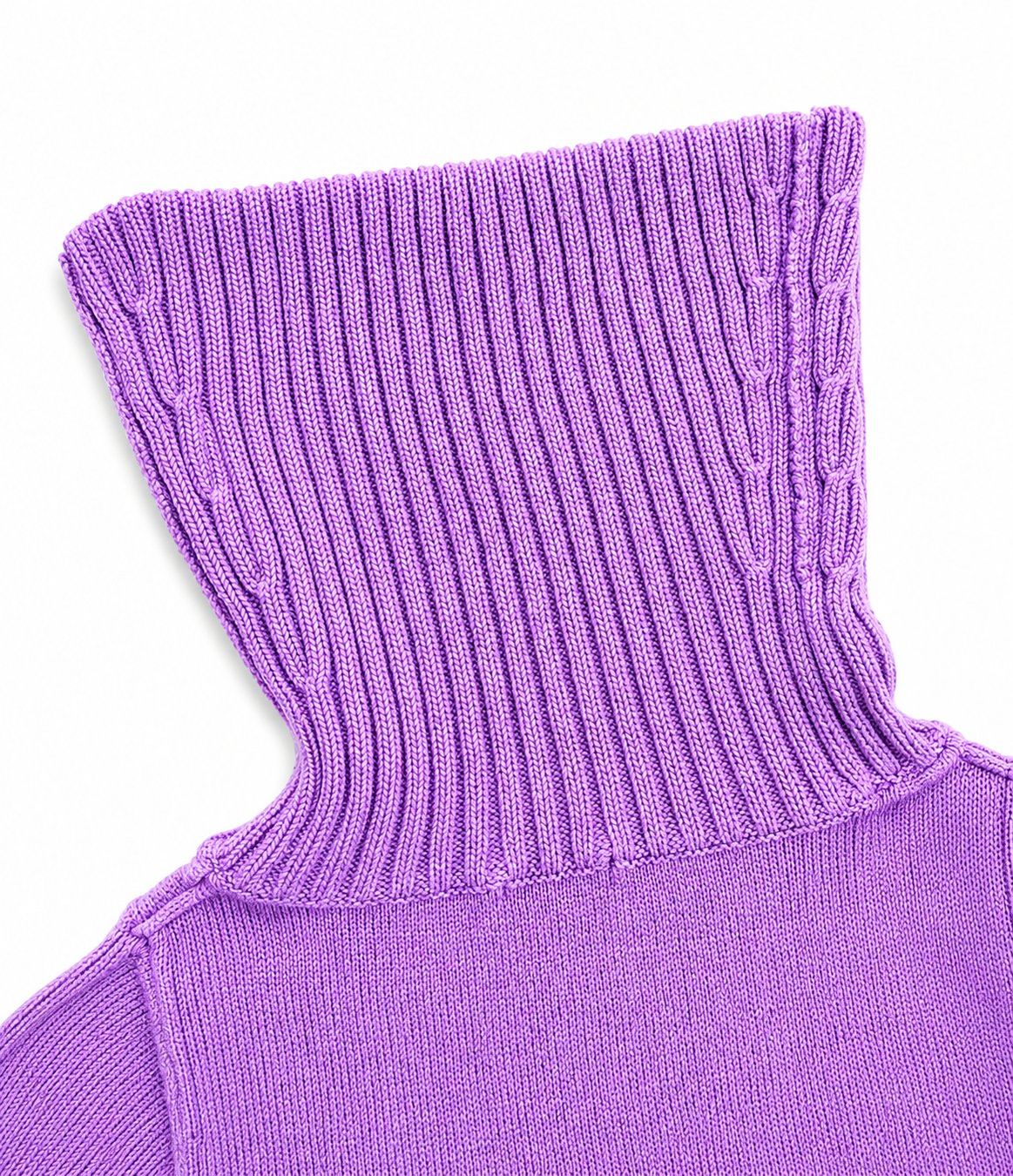 Pullover & Sweatshirts: Damen Strickpullover Lila mit Rollkragen – Kurzarm – Neu (gemäss Beschreibung) aus Fully von VaneaSelection 5