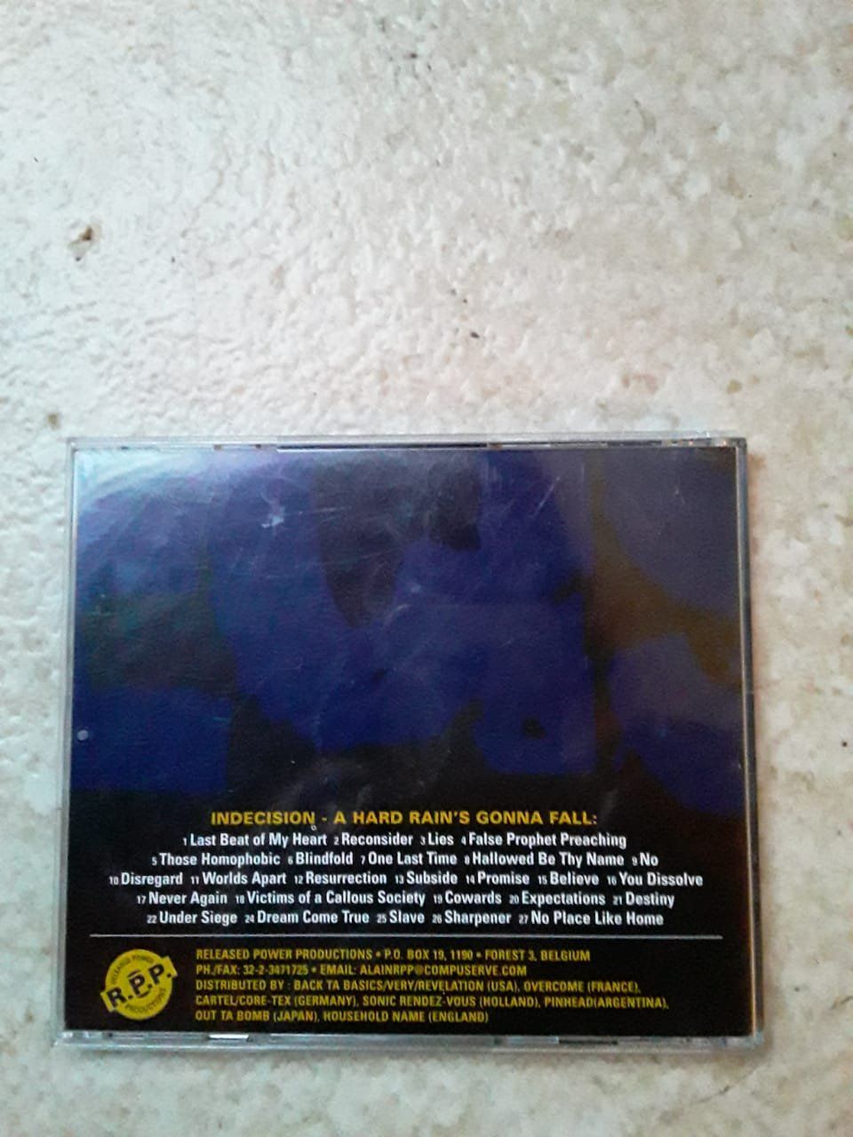 CD: Indecision - A Hard Rains Gonna Fall – Usato da Lenzburg venduto da Sepulmander 3