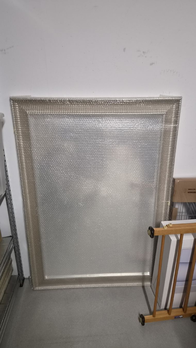 Ikea Specchi: Mirror: Large Picture Frame Silver Patterned 91x130cm – Usato da Köniz venduto da abb_p8zr