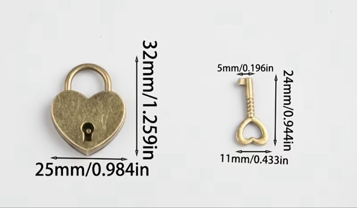 Lucchetti: Süsses Schloss Messing  – Nuovo (secondo la descrizione) da Trüllikon venduto da angela4444 2