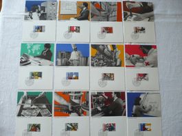 FL 1984 Mensch & Arbeit 1 FDC + 12 MK SBK 788 - 799 / MK49