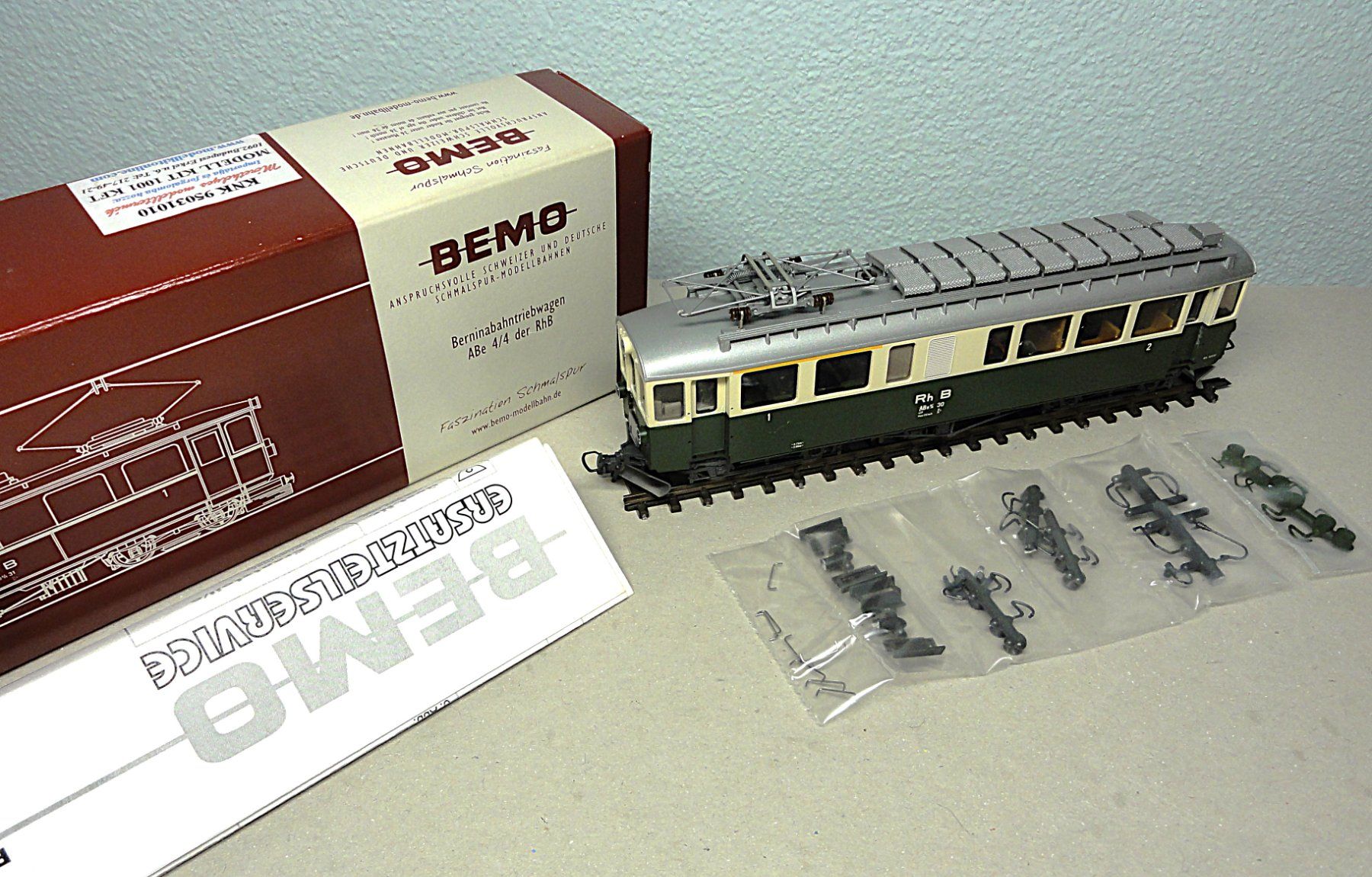 BEMO H0m 1268 110 - ABe 4/4 RhB 30 Berninatriebwagen (Neu (gemäss