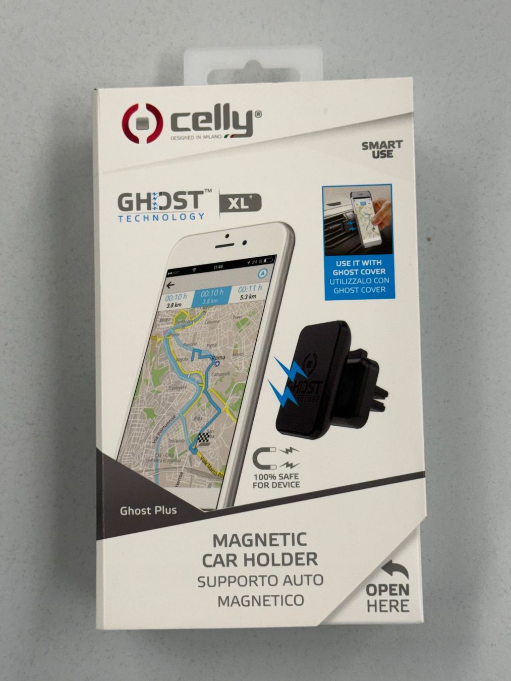 Altro in Decorazioni & Accessori: Celly Support auto Magnétique Téléphone Ghost Plus – Nuovo e nell'imballaggio originale da Zug venduto da ElPhone