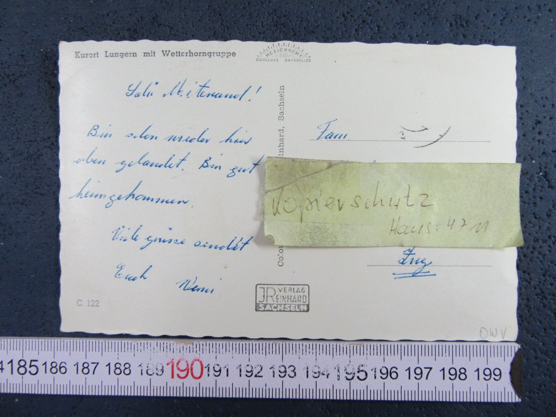 Cartoline postali: LUNGERBN OINW AK BESTOSSEN BUG – Usato da Ettingen venduto da Hausi4711 3