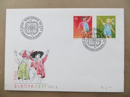 Brief FDC Sondermarken Europa 1989