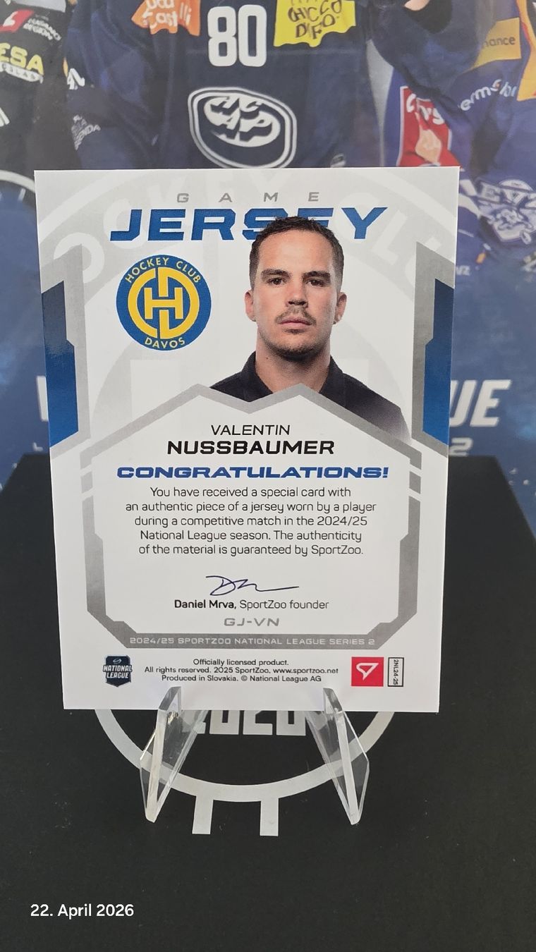Sportzoo Carte collezionabili: SportZoo Game Jersey HCD 05/65 – Nuovo (secondo la descrizione) da Deitingen venduto da SchenkVerkauft 2