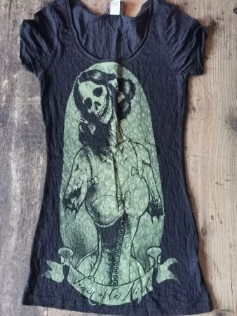 Toofast Shirt Lady green *NEU* dünn Zombie  Leopard