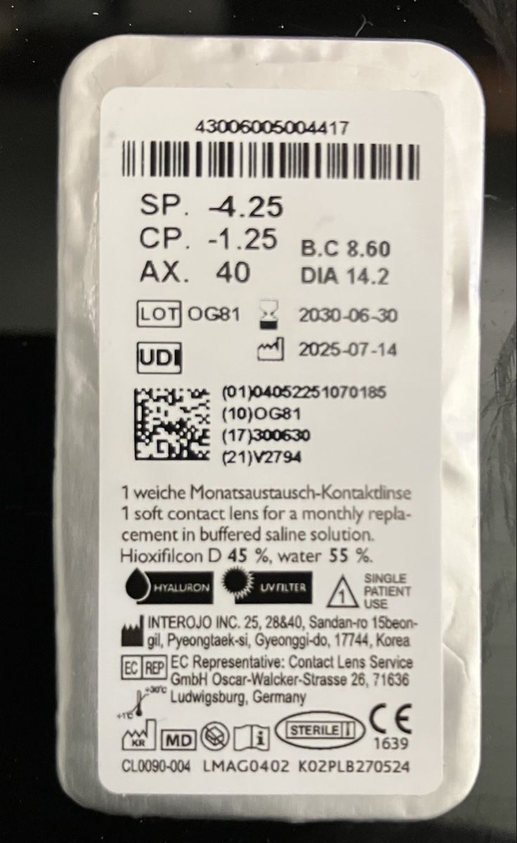 Kontaktlinsen: Kontaktlinsen Comfort Toric -4.25 – Neu und originalverpackt aus Kirchleerau von Dalmi220 1