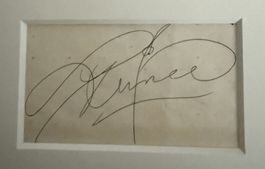 Prince Autogramm gerahmt
