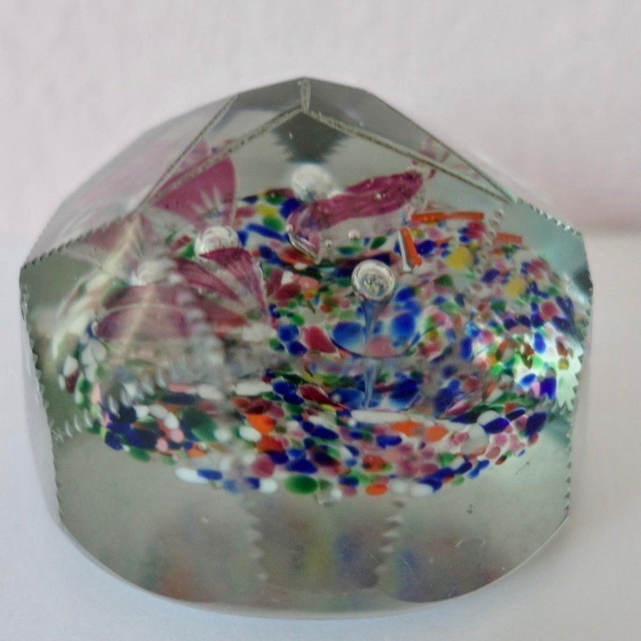 Bicchieri: Alter Glas Paperweight - 3 Ebenen facettiert - – Usato da Adliswil venduto da MeDuMe