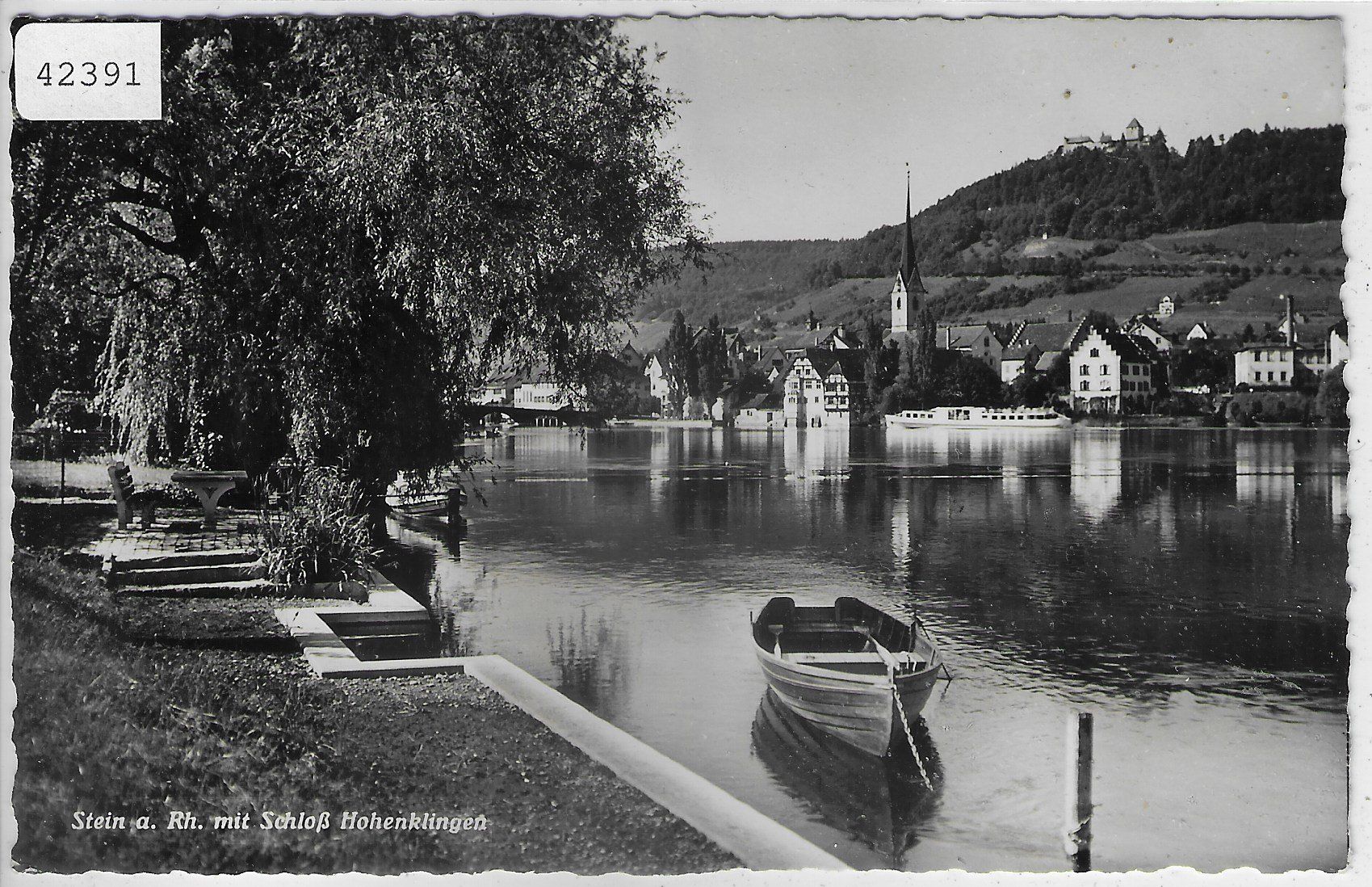 Cartoline postali: Stein a. Rh. mit Schloss Hohenklingen – Usato da Ettingen venduto da Kartenplanet