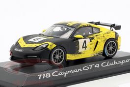 PORSCHE 718 CAYMAN GT4 CLUBSPORT 2019 1:43 MINICHAMPS