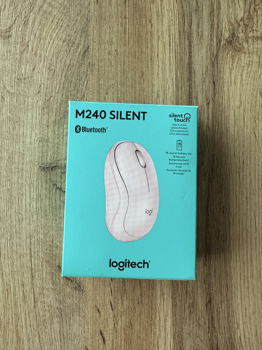 Logitech Mouse: Logitech M240 Silent Maus, Rosa, Neuwertig & Originalverpack – Nuovo e nell'imballaggio originale da Urdorf venduto da fairfashion
