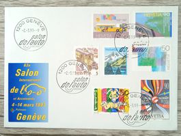 TR96 Enveloppe + Timbre Suisse 1993