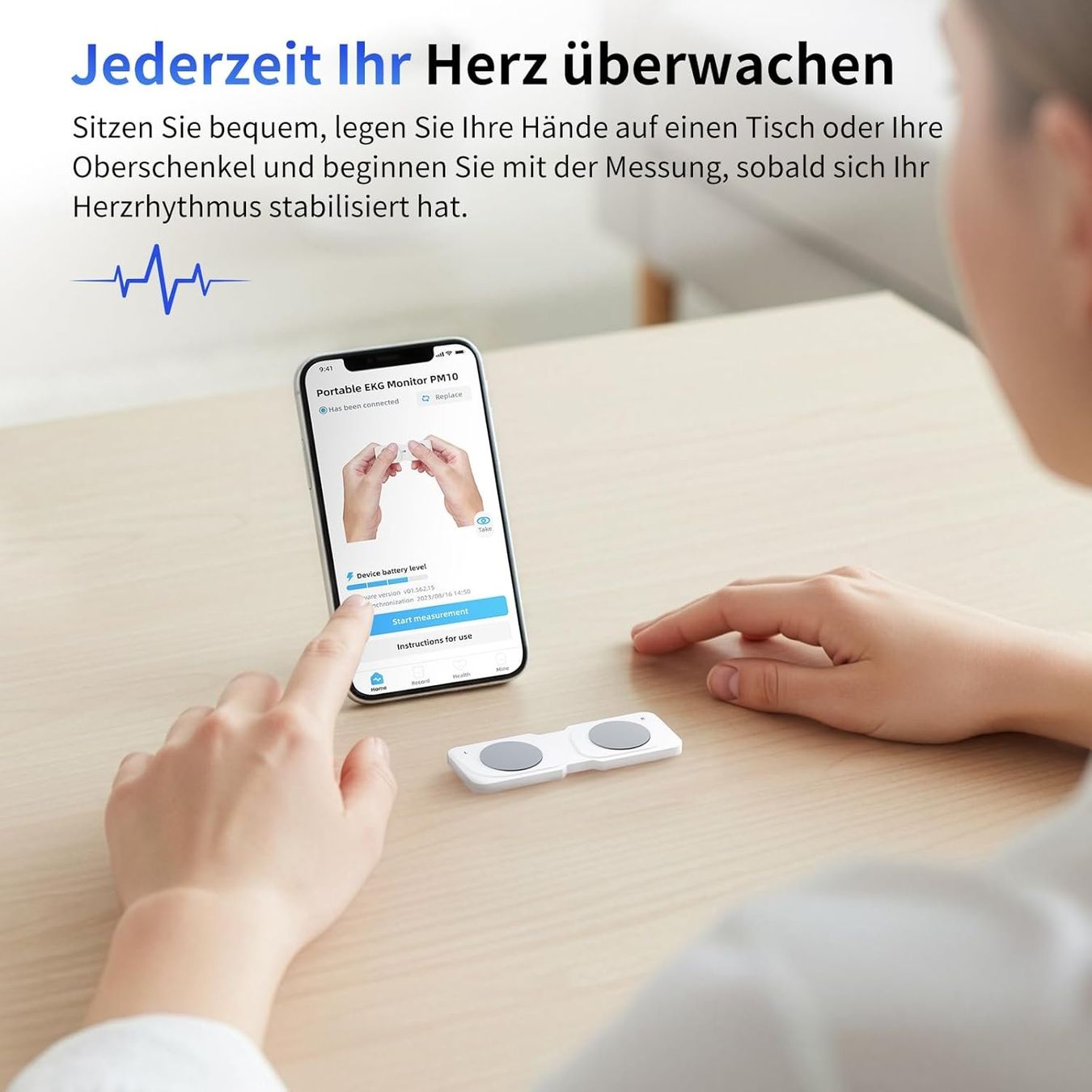 Attrezzature mediche: Mobiles EKG-Gerät mit App iOS Android Herzfrequenzmesser – Nuovo e nell'imballaggio originale da Suhr venduto da SchnapperCH 2