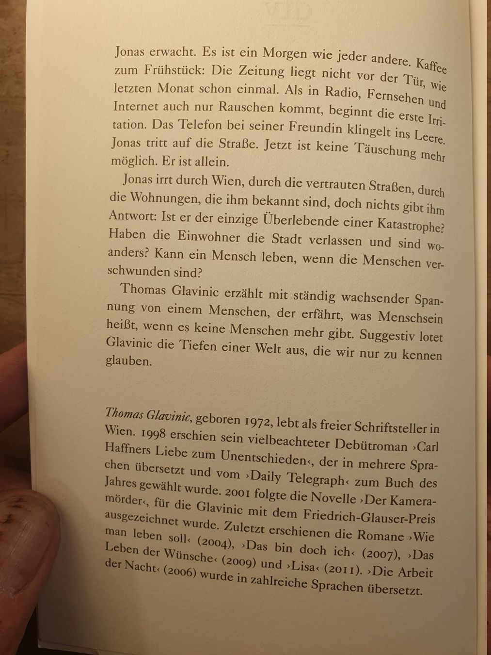 Libri: Die Arbeit der Nacht - Thomas Glavinic – Usato da Zürich venduto da loosebone 1