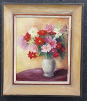 Bild Vase mit Blumenstrauss inkl. Holzrahmen