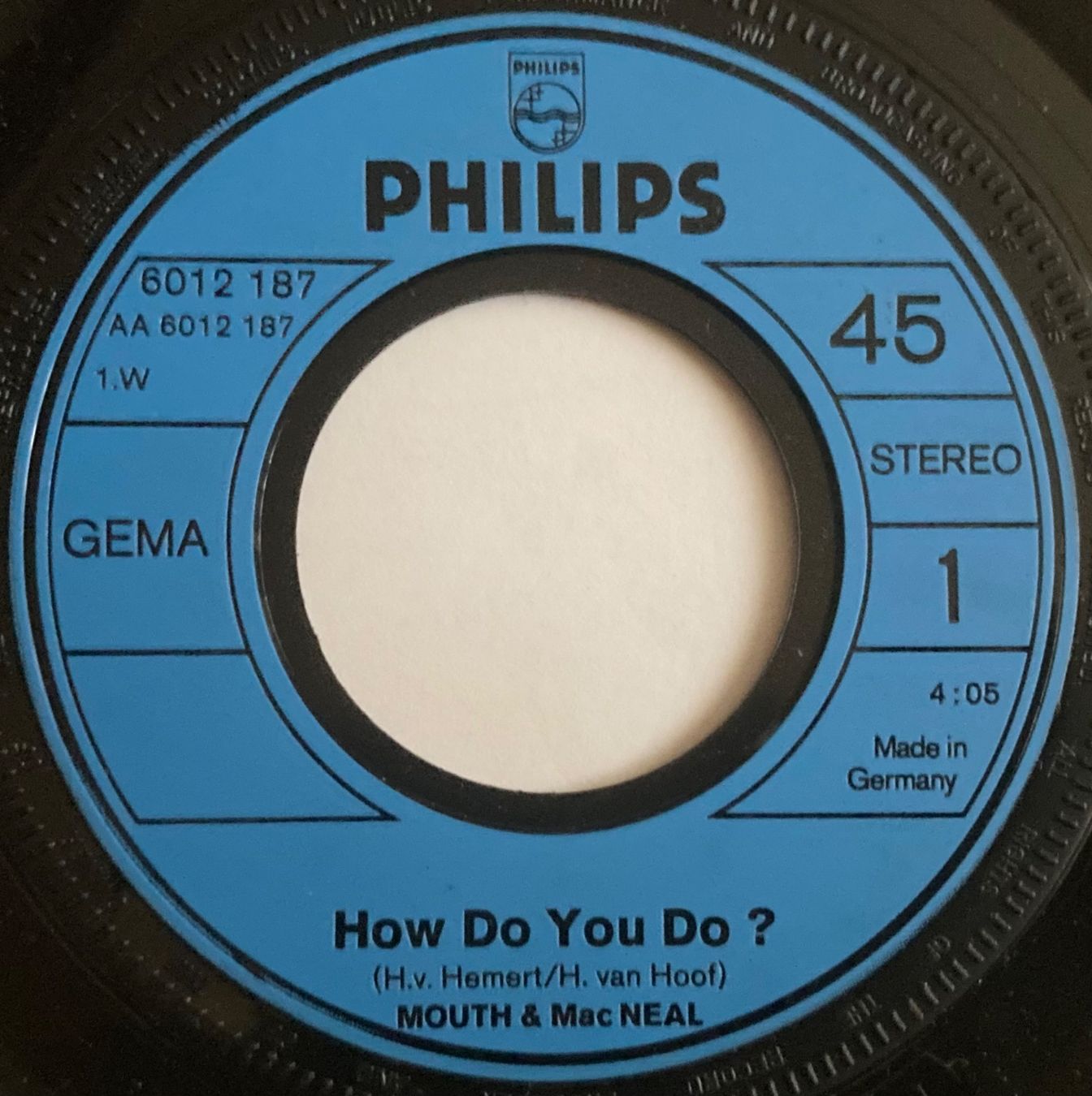 Schallplatten: MOUTH & MACNEAL - HOW DO YOU DO? – Gebraucht aus Poliez-Pittet von Newtown-Records 2