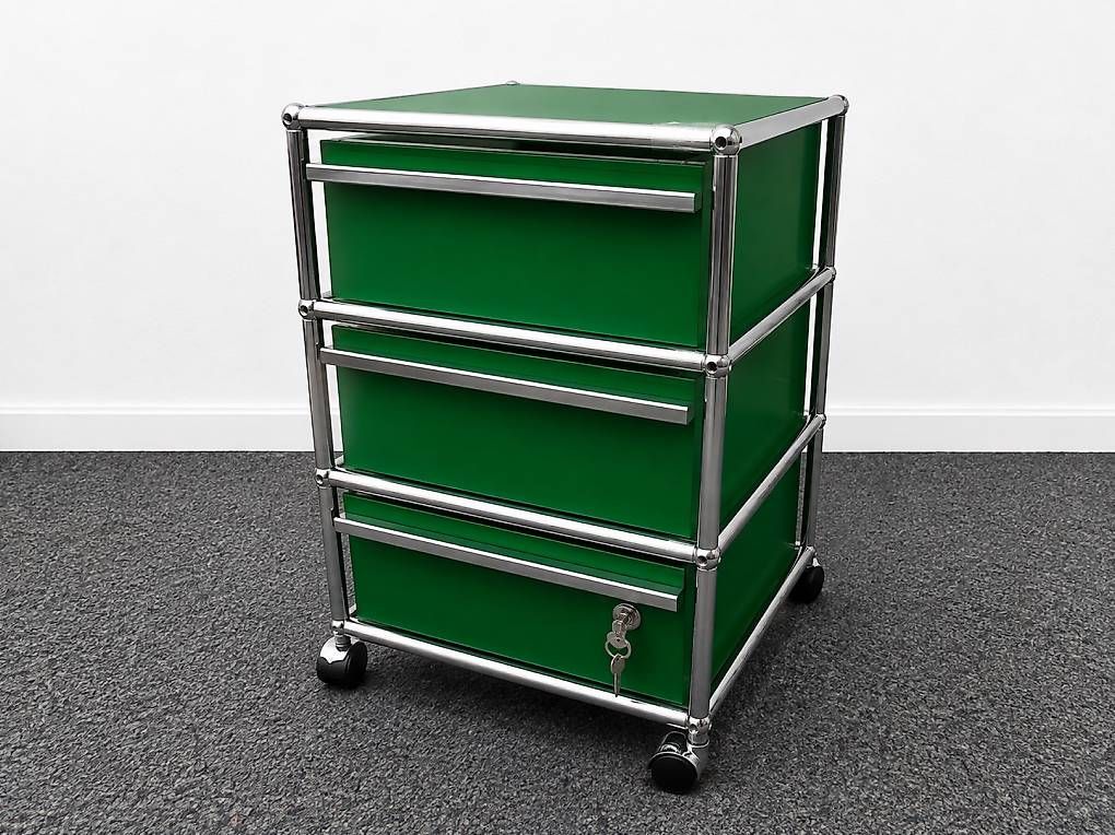 Banconi: USM Haller Rollcontainer Grün – Usato da Zürich venduto da bryananthony