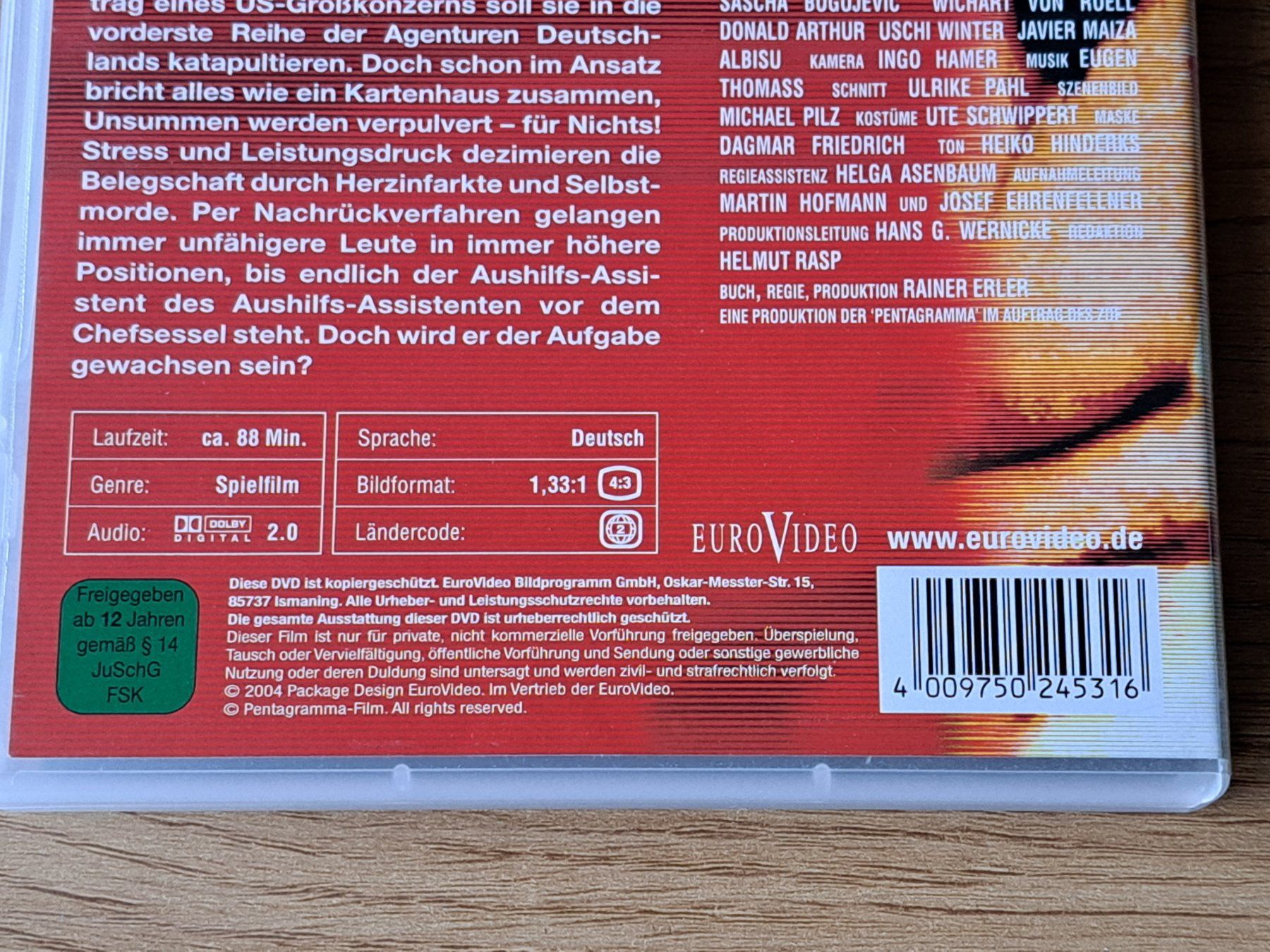 Tutti i DVDs: DVD Der Spot oder fast eine Karriere von Rainer Erler 1981 – Nuovo (secondo la descrizione) da Unterseen venduto da Kanica 5