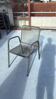 6 Gartenstühle  Metallgeflecht dunkelgrau
