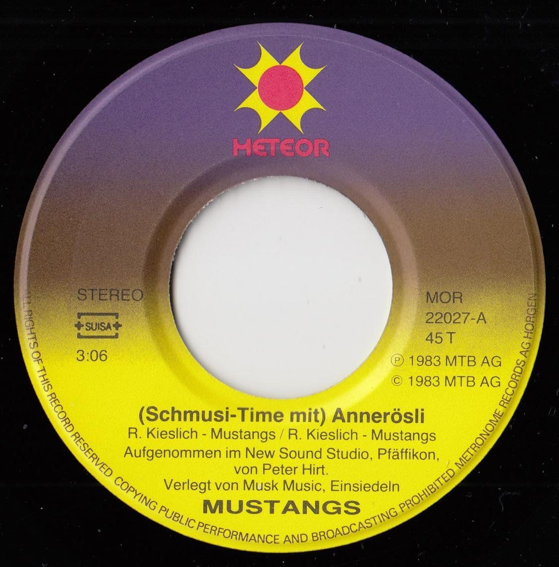 Dischi in vinile: Mustangs Vinyl Single CH 1983 – Usato da Volketswil venduto da Abcrecords 2
