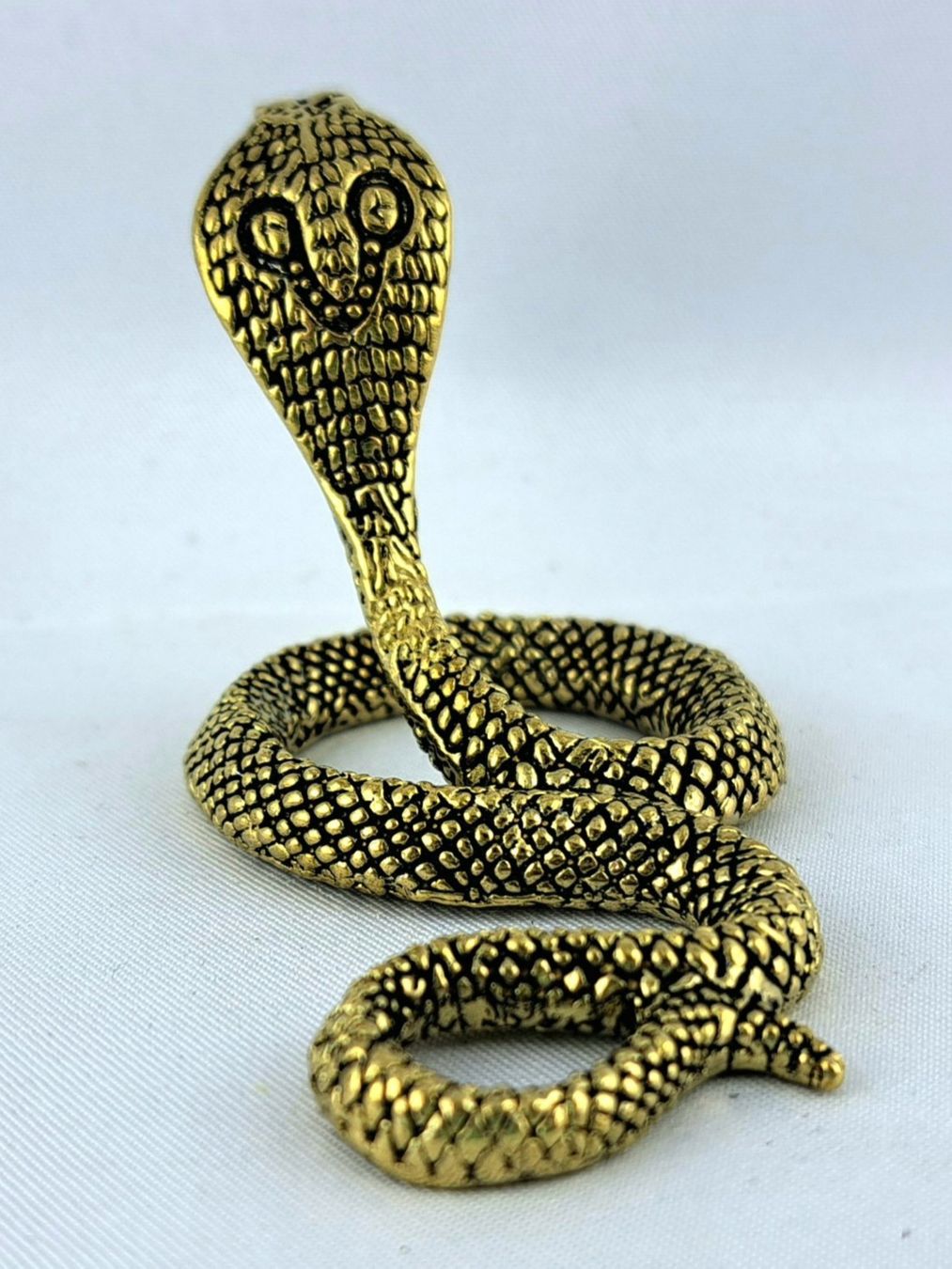 Figuren: COBRA - Schlangenfigur aus Messing - Dekoration - 7,5x4cm – Neu und originalverpackt aus Grenchen von Yamahwildstar16 1