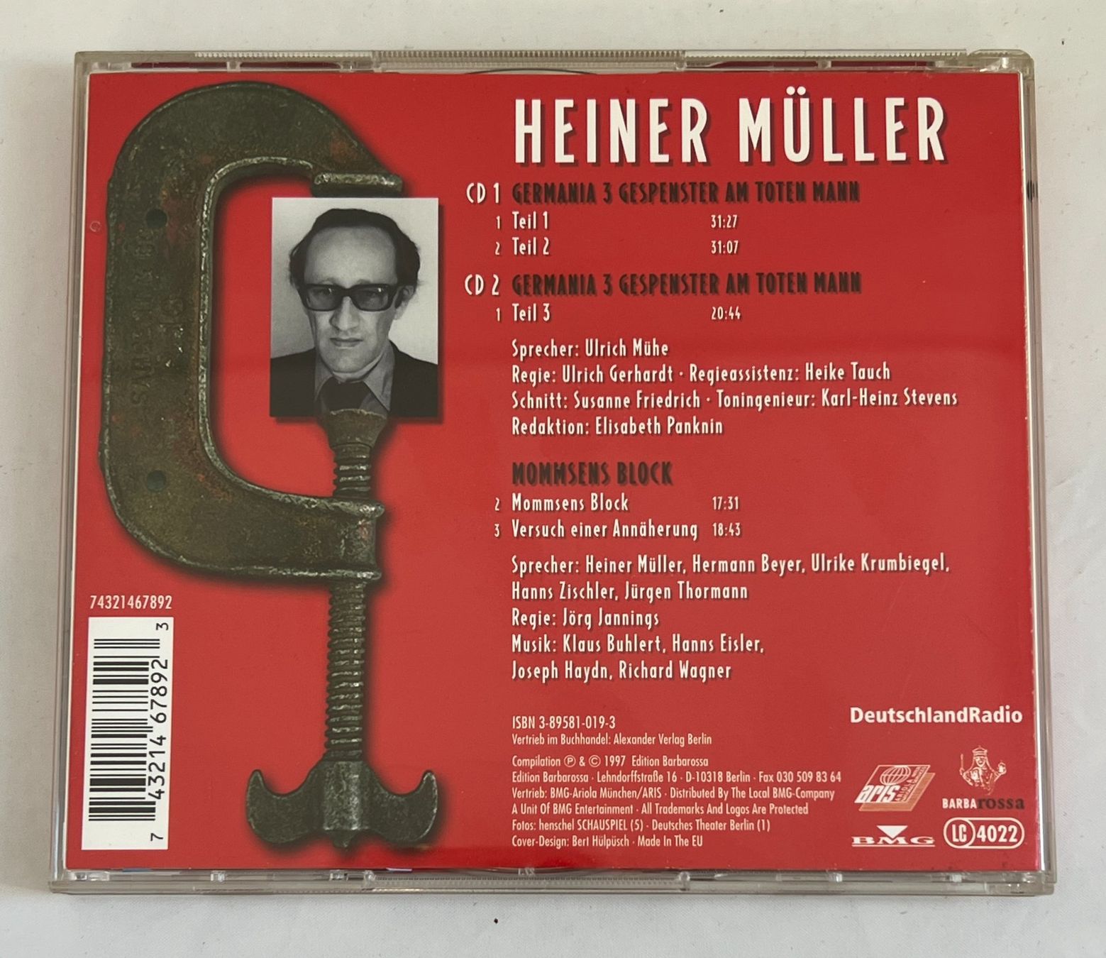 Livres audio: Hörbuch Müller "Germania 3" 2 CDs – D'occasion à Zürich par Drahtzug 1