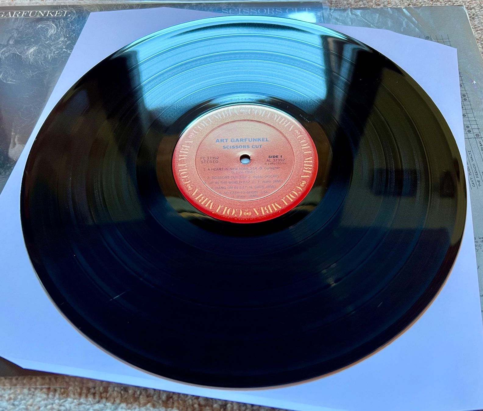 Dischi in vinile: Art Garfunkel – Scissors Cut LP GEWASCHEN – Usato da Unterseen venduto da vinylmore 1