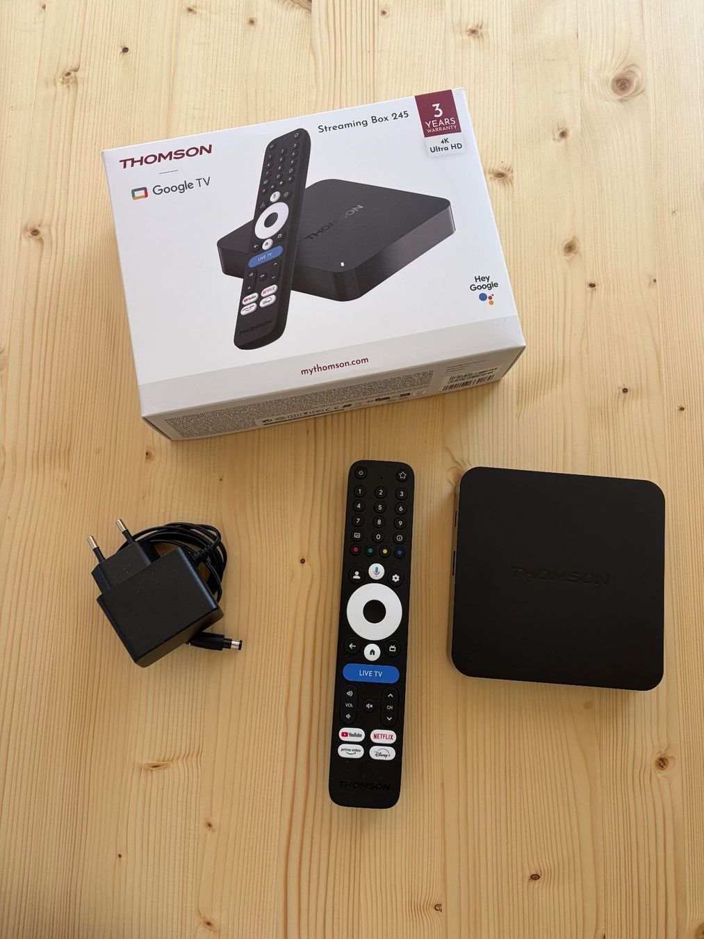 Audio- & Mediensysteme: Thomson Streaming Box 245 Google TV neuwertig – Gebraucht aus Turbenthal von blue1977