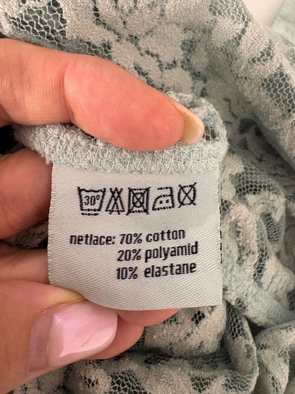 Nile Tops: Nile langes Spitzentop M hellblau Top Spitze – Neu (gemäss Beschreibung) aus Regensdorf von secondchancefashion 4