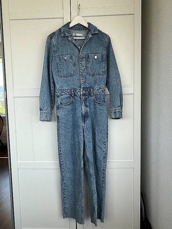 ZARA Jeans Jumpsuit, Size M