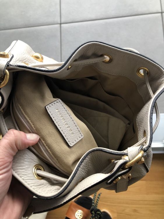 Einzigartige Coccinelle Tasche beige gold neu zu cerksufen