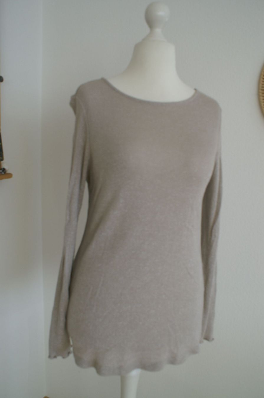 Maglioni & Felpe: glänzender schlichter Pulli, Street one, Gr. 36, sand/silber – Usato da Grüt (Gossau ZH) venduto da o-nyx 2