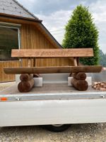 Sitzbänke aus Rundholz, Länge nach Kundenwunsch