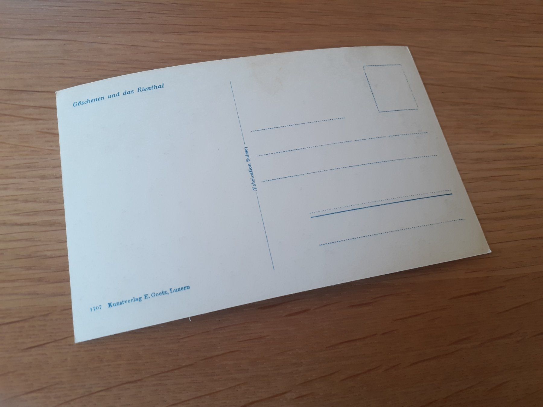 Cartoline postali: GOESCHENEN und das RIENTHAL – Usato da Winterthur venduto da Ornyx7 1