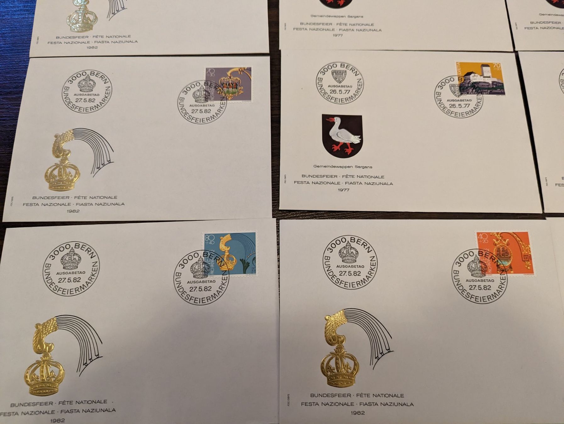 Alle Briefmarken: Lot 9 Budesfeiermarken 76-77-82 – Gebraucht aus Baden von swiss-alps 4
