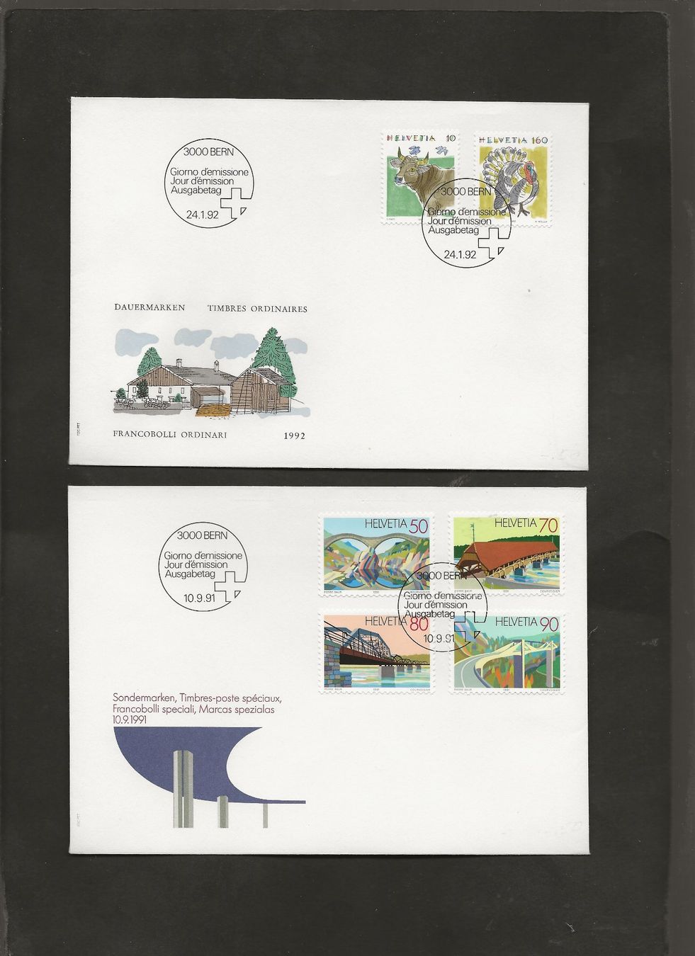 Tutti i francobolli: Schweiz 32 FDC 1989 bis 1999 – Usato da Au ZH venduto da xelagreb01 3