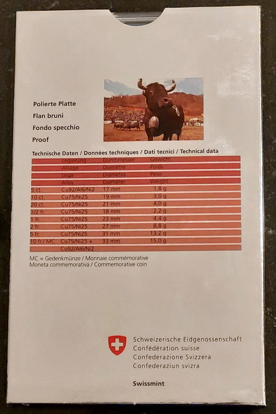 Tutti le monete: CH - Münzsatz 2012 pp – Nuovo (secondo la descrizione) da Arch venduto da moneyswiss 3