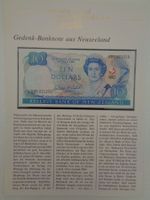 Notenbrief- Neuseeland 10 Dollar 1990