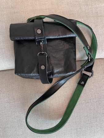 Leather-look Crossbody Bag
