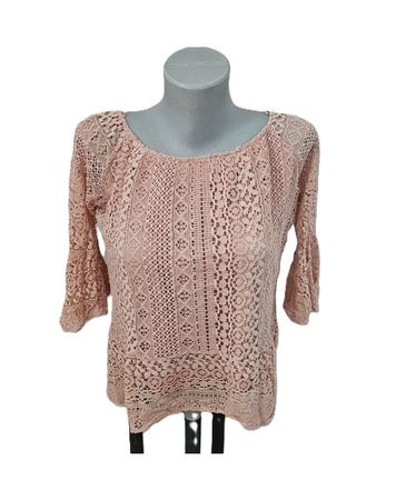 Spitze Shirt G. 34 Boho Hippie Shabby Chic Coachella