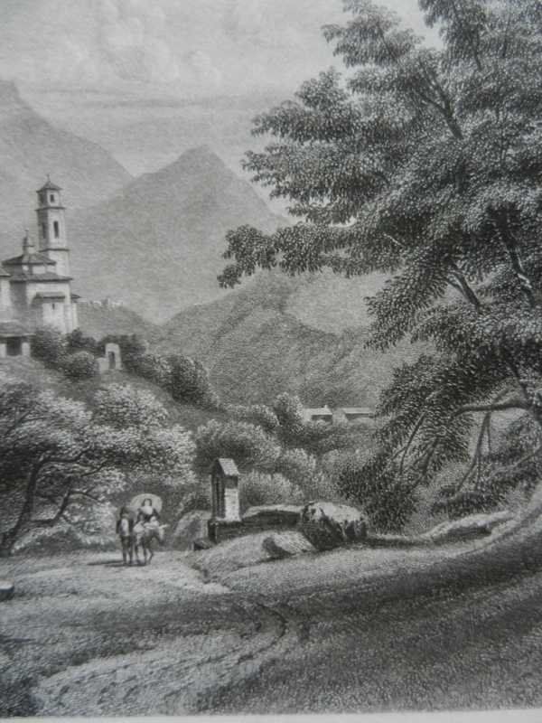 Gravures: Lugano Schloss Beroldingen – D'occasion à Risch par Rischli15 5