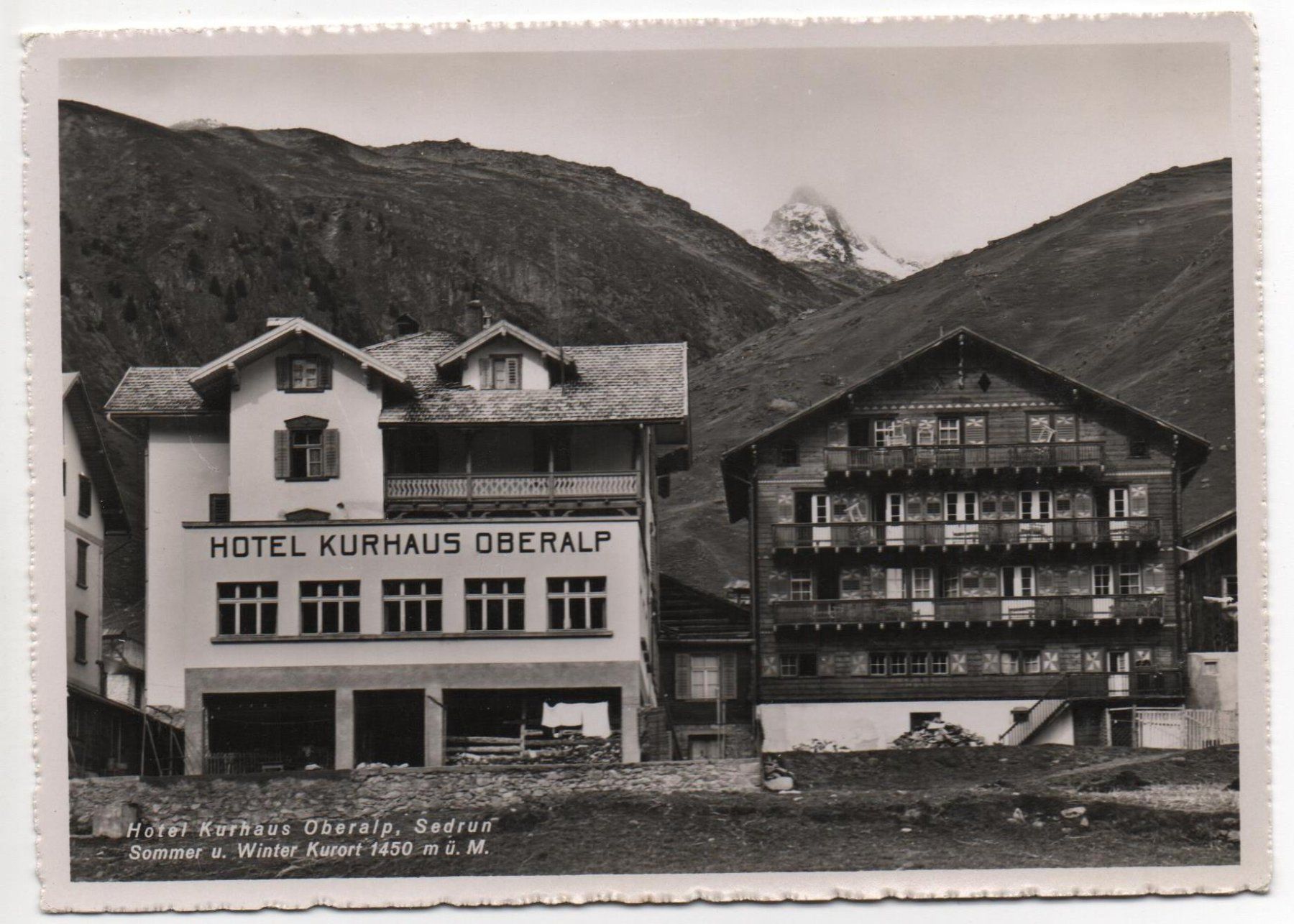 Cartoline postali: SEDRUN Hotel Kurhaus Oberalp – Nuovo (secondo la descrizione) da Jona venduto da philajona